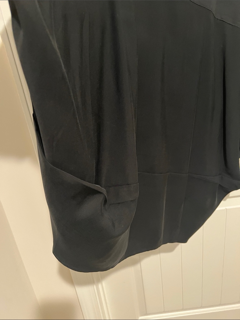 Banana Republic Black Oversized Women's Collared Blouse - Picture 10 of 12